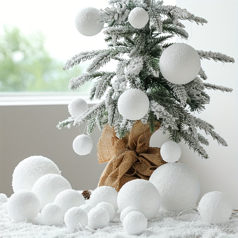 White Foam Christmas Tree Foam Cone Craft Supplies Diy Home - Temu