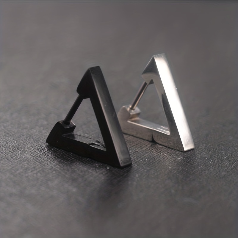 Punk Triangle Titanium Steel Earring