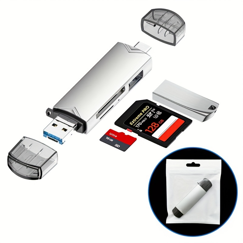 Adaptateur Portable 6 In1 USB2.0 lecteur de carte mémoire - Temu