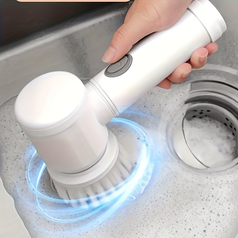Electric Spin Scrubber Cordless Cleaning Brush with 2 Rotating