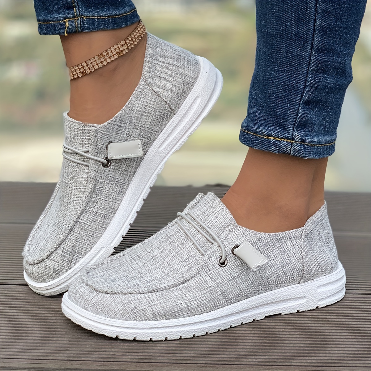 Hey Dude Womens Wendy Solid Washable Slip On Casual Shoes