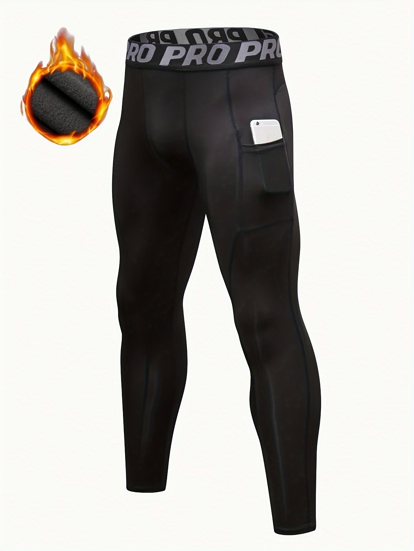 Velvet Pocket PRO Tight Stretch Running Pants For Men Autumn/Winter Compression  Mens Running Tights For Athletic Jogging And Training From Kavin4, $14.12