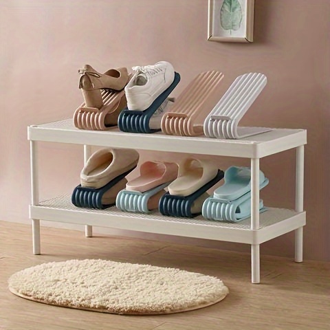 Shoe Slot Storage Organizer Adjustable Plastic Shoe - Temu