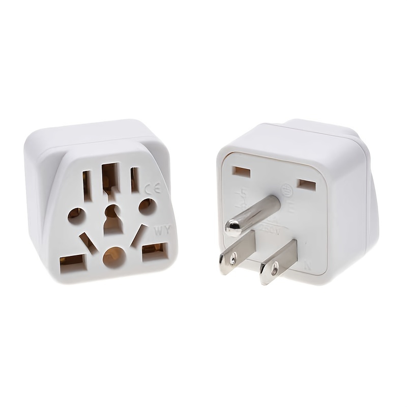 Europe to US Plug Adapter EU/UK/AU/in/CN/JP/Asia/Italy/Brazil to USA (Type  A & B) American Travel Adapter and Converter, Wall Outlet Power Charger