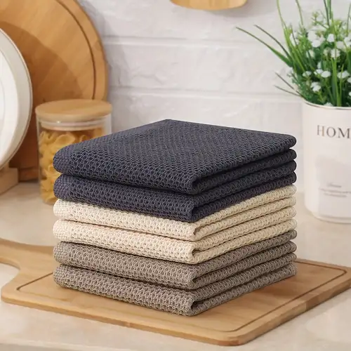 Ultra Soft Absorbent Tea Towel Waffle Weave Cotton Dish Rags Kitchen Dinner  Plate Hand Towel Cloth Napkins Cleaning Cloth - AliExpress
