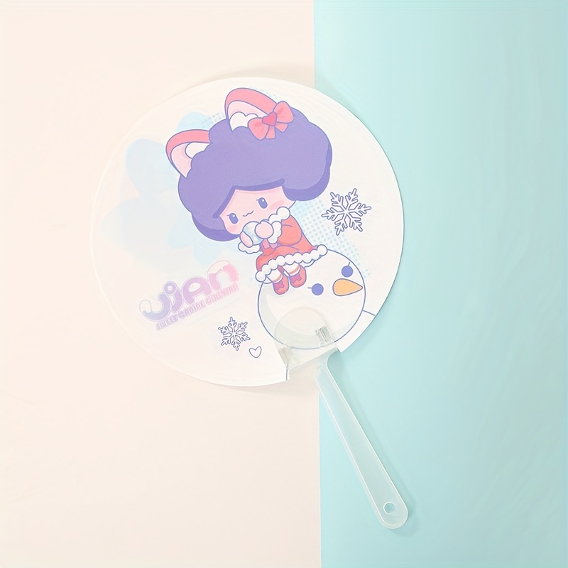 Sanrio Characters Face Shape Cute Handy Hand Fan (1PC)