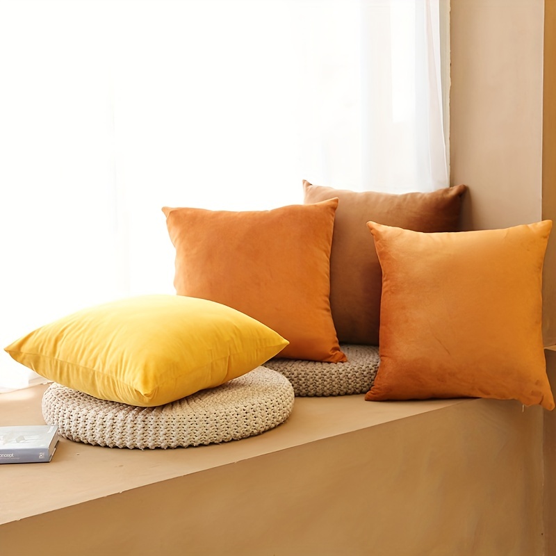 4 unids/set funda de almohada con diseño de concha o planta 18x18 fundas de  cojines modernas coloridas sofá decoración porche para el hogar sala de  estar, sin relleno - Temu