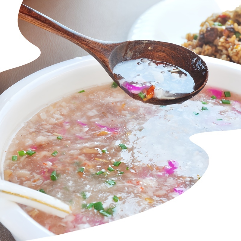 DOITOOL Cuchara de sopa japonesa de madera de ramen para comer Cuchara de  sopa de estilo japonés con asa, café, sin cucharas, cuchara de sopa hecha a