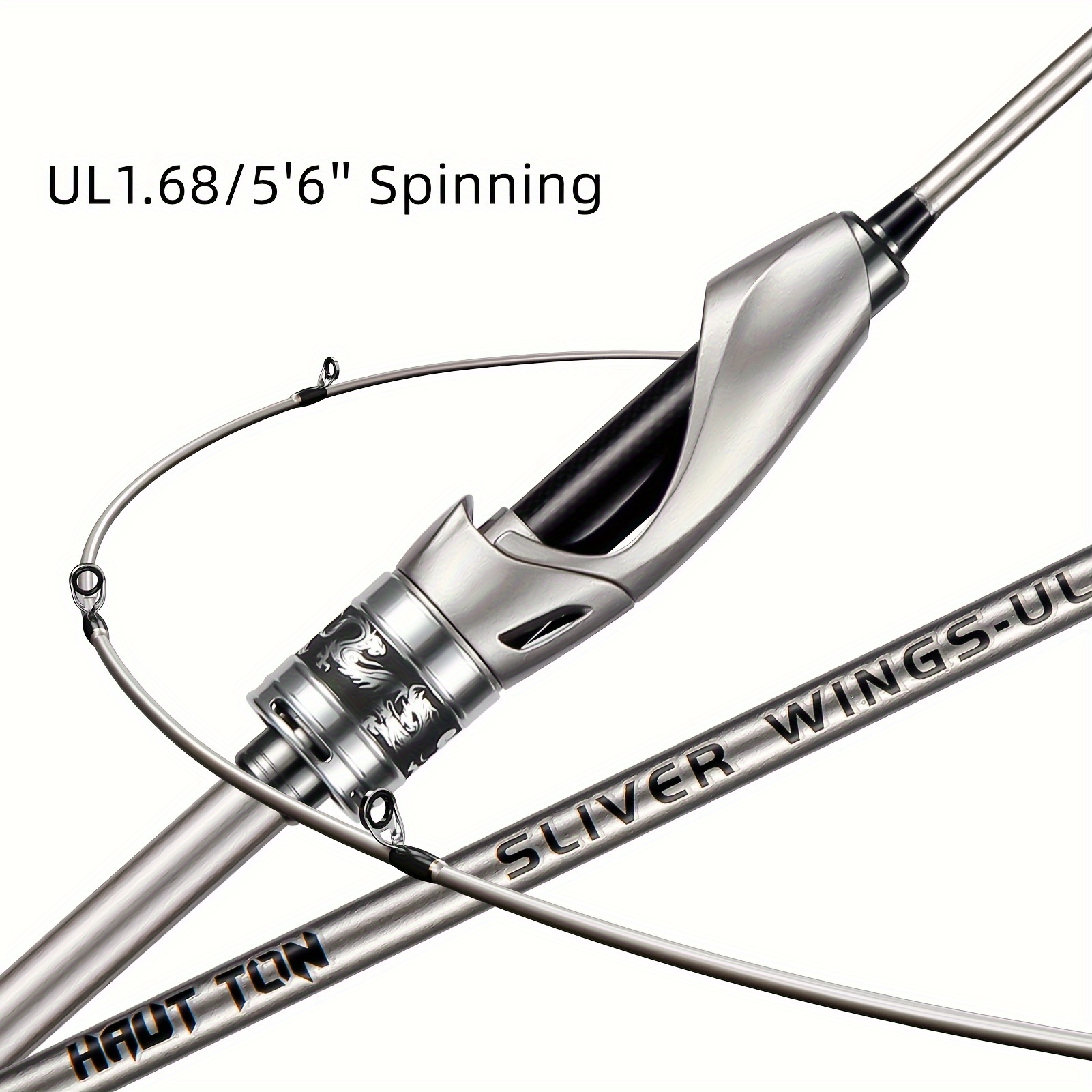 Sliver Wind Spinning/casting Fishing Rod Ultralight - Temu