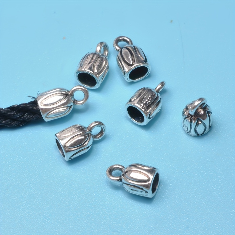 Hole Fit Wire Vintage Silvery Hollow Pendant Clasp Bails - Temu