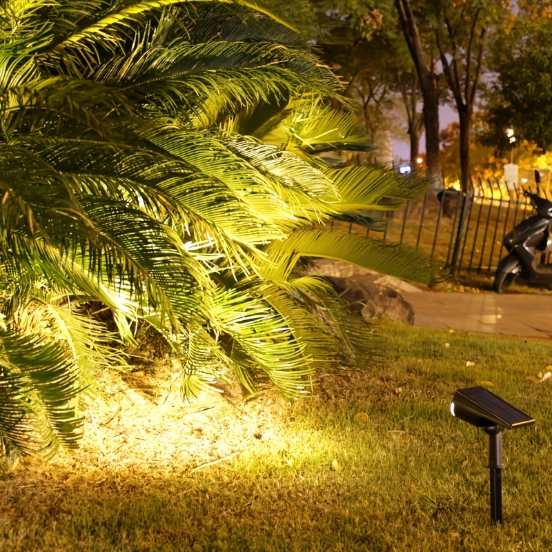 

1pc Solar Tree Spotlight - Super Bright Outdoor Landscape Lighting For Garden, Courtyard, And Villa Decoration