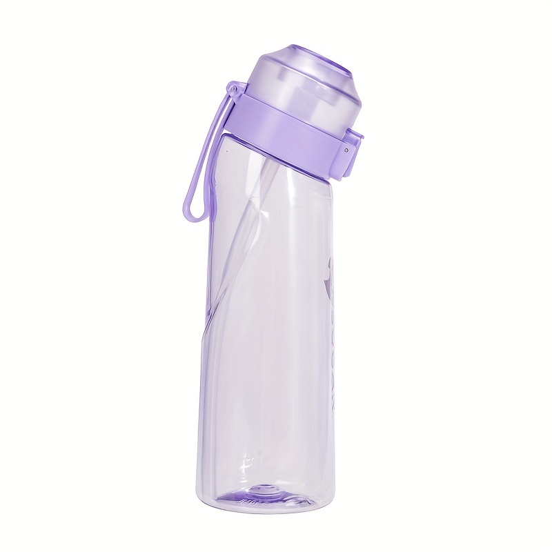 1PC 650ml/22oz Sports Water Bottle, Portable Outdoor Sports Leak Proof  Travel Straw Water Cup, Comes With 0 Sugar And 0 Calorie Random Fruit  Beverage Flavor Pods, Air Bottle Flavor Pods, Water Bottle