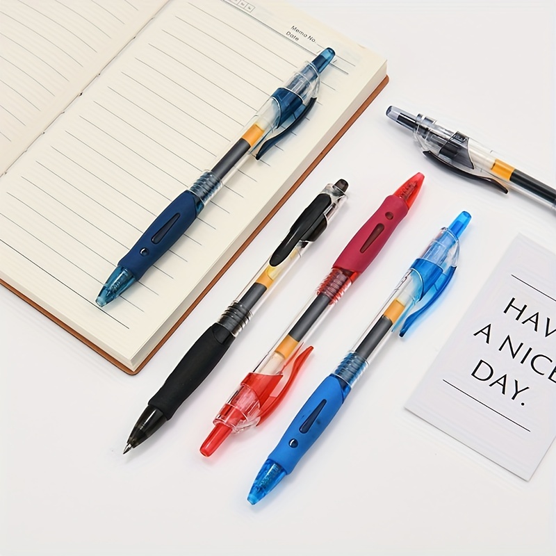 BLUE ROLLERBALL PEN 6Pcs Retractable Erasable Pens Cute Gel Pens