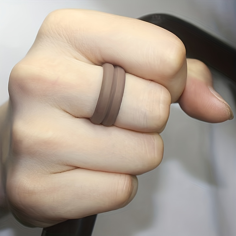 Men's Electronic Cigarette Silicone Rings, Silicone Rings, Silicone Rings  Silicone Ring Ring, Large Set - Temu