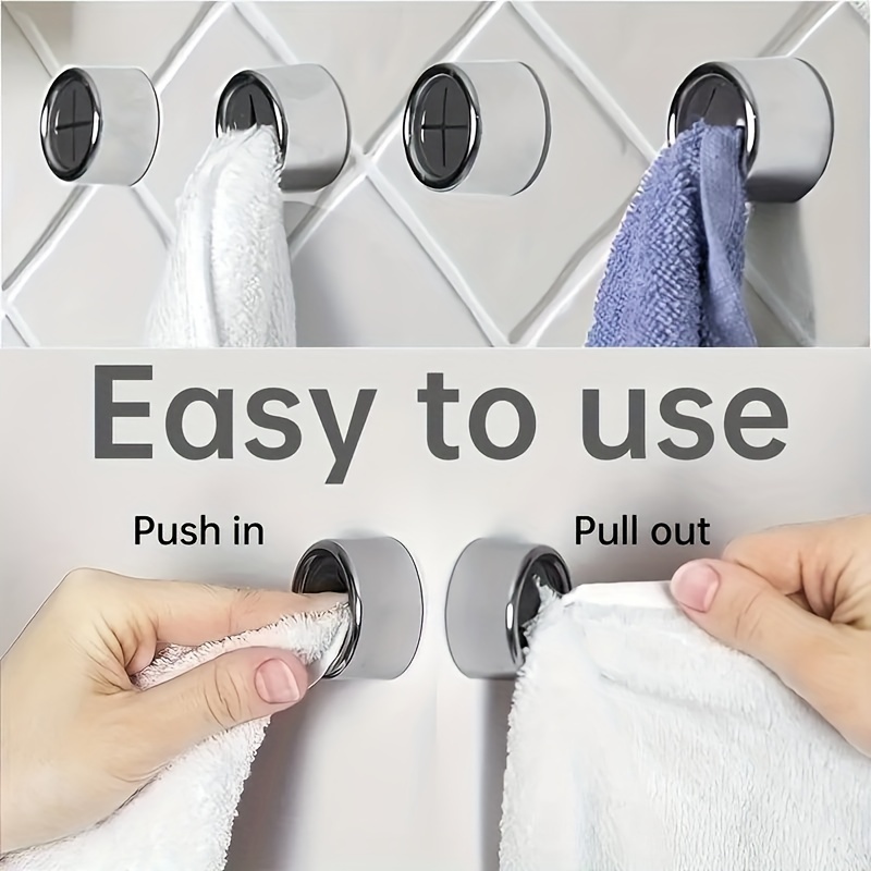 1pc Kitchen Towel And Dishcloth Hanger, Adhesive Disposable Dish