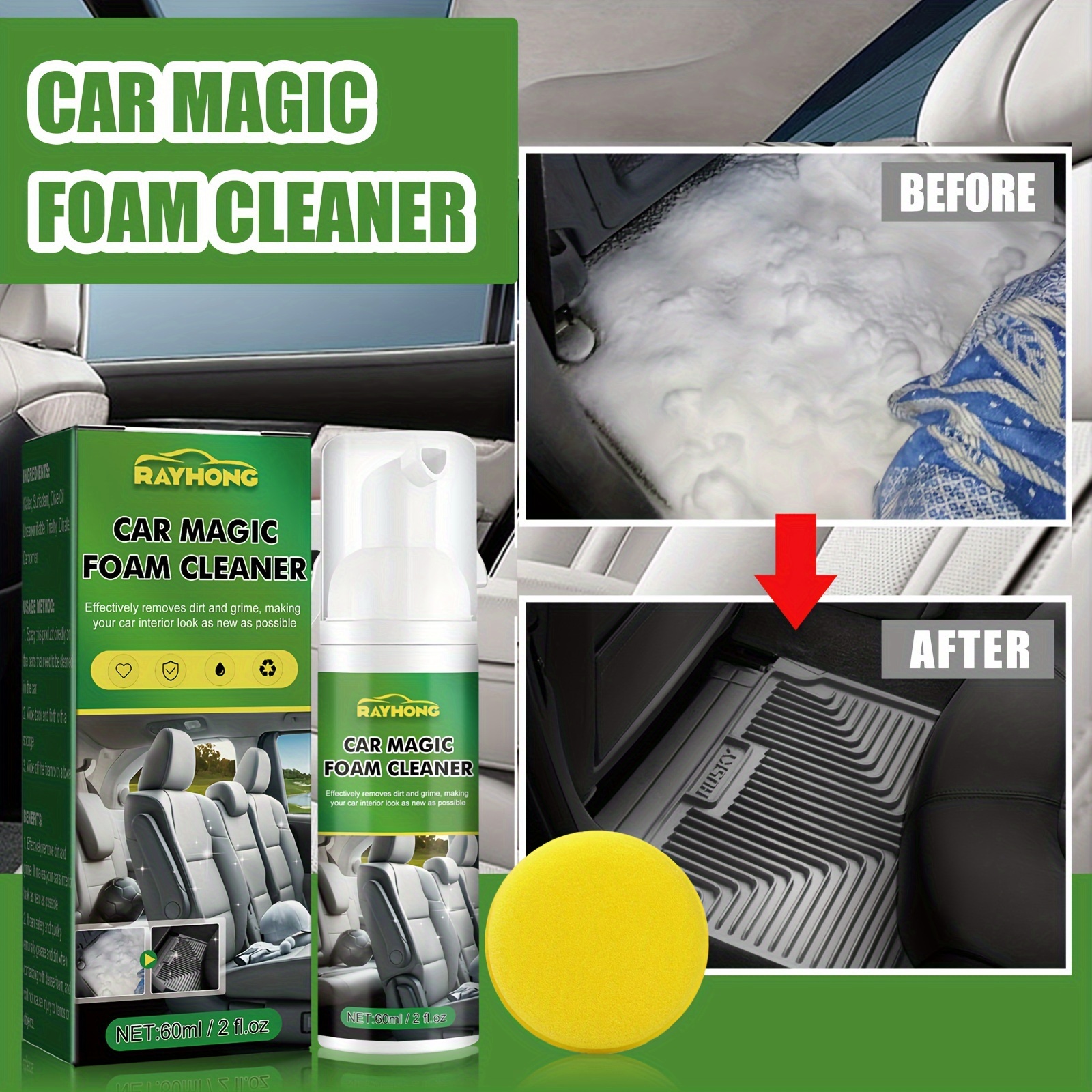 1pc New Multi-functional Foam Cleaner Cleaning Spray Powerful Stain Removal  Kit Cleaners Supplies Strong Decontamination