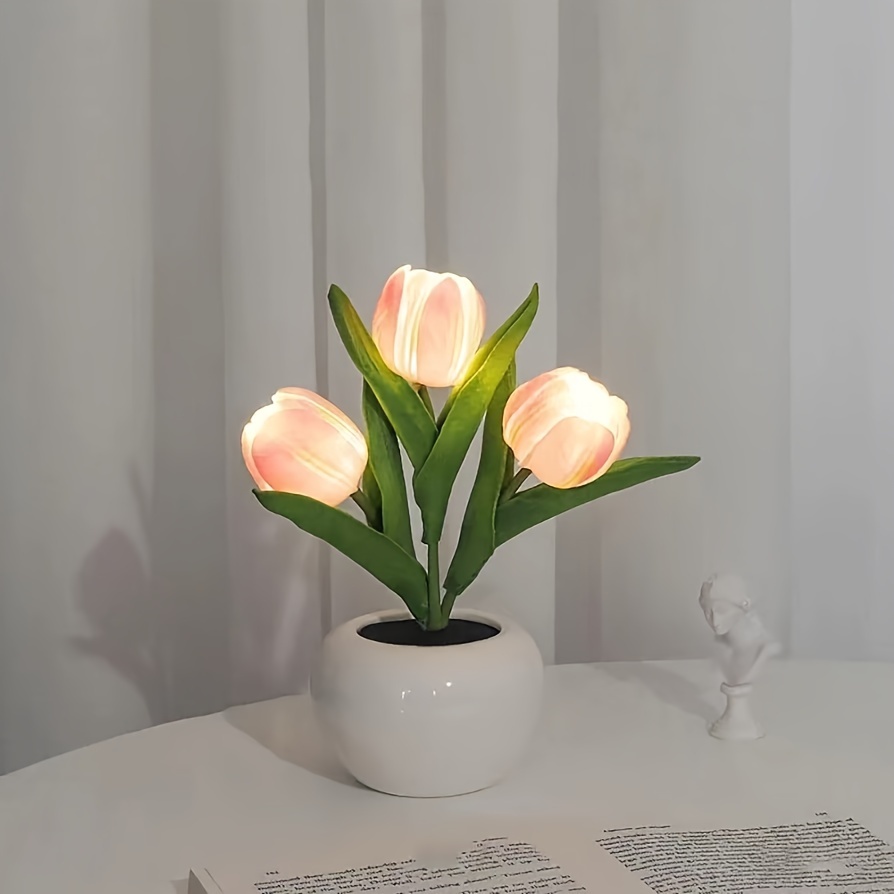 LED fai da te tulipano luce notturna kit materiale fatto a mano tulipani  fiori kit per la realizzazione di lampade incompiuto arte artigianato