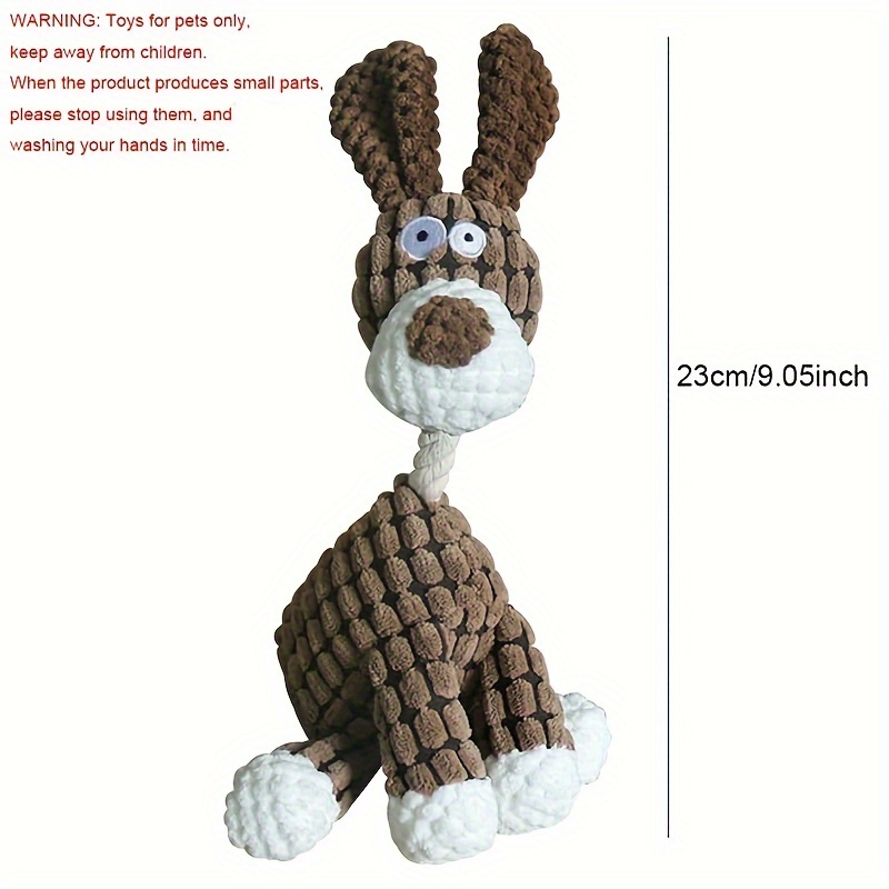 Donkey Shape Dog Toys for Small Dogs Soft Squeaky Dog Toys Plush