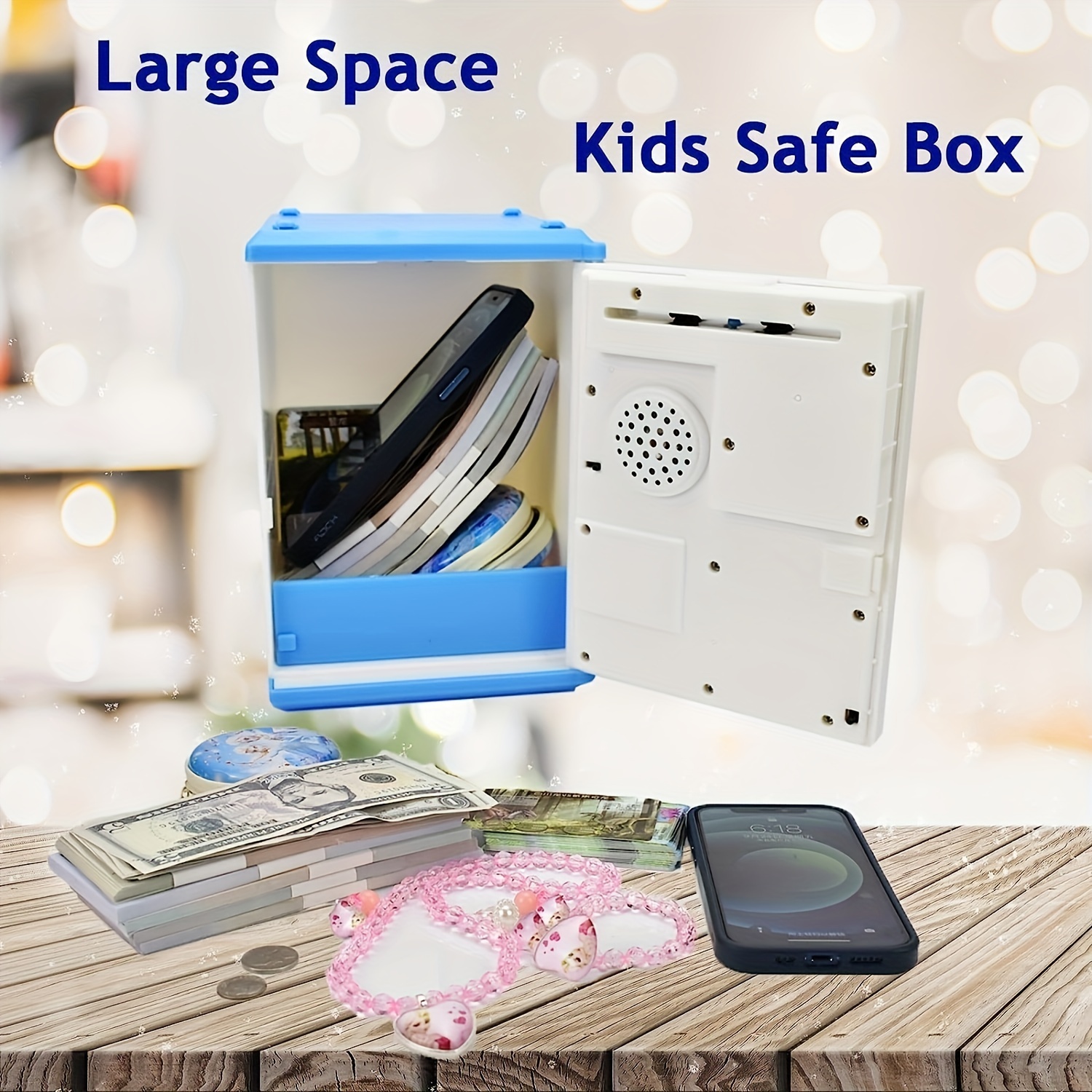 Kids ATM Bank w/ Fingerprint Password - Money Savings Jar