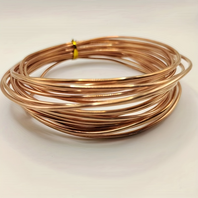 

14 Gauge Bare Copper Wire 2.0mm Bare Copper Wire Pure Copper Wire Length 16.4 Feet Solid Bare Copper Wire Round Length 5 Meters A Roll Of Soft Wire