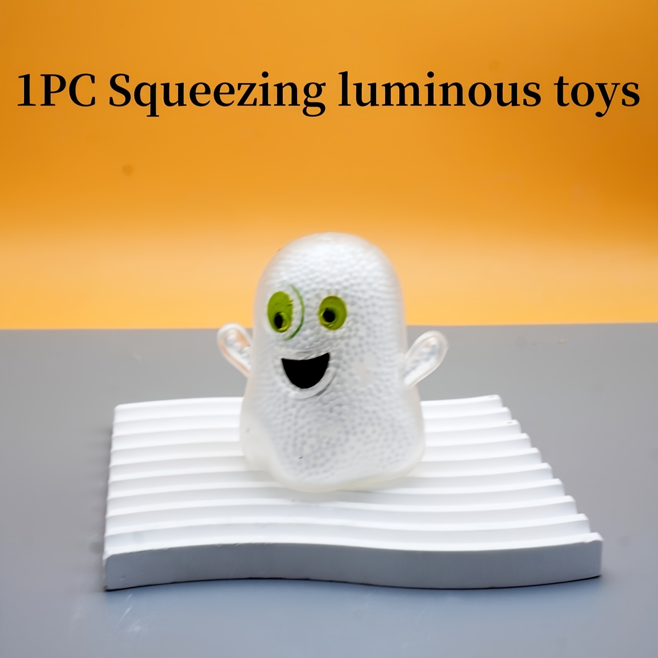 1pc Adult Comfortable Decompressing Luminous Ghost Pinch Funny Toy Squeeze Toy Slow Rebound Toy