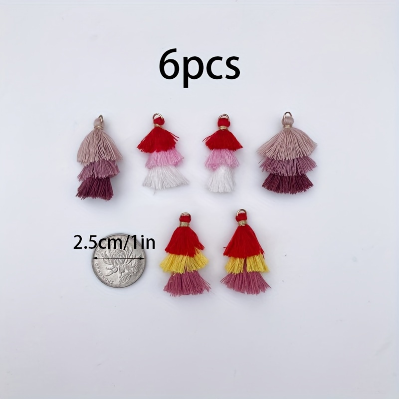 Mini Silk Tassels Handmade Keychain Tassels Bulk Charms - Temu