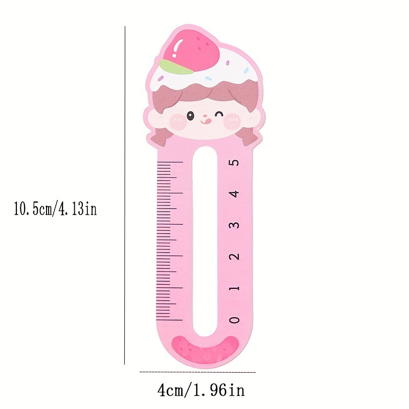 Cute Simple Creative Bookmark Ruler Box Cartoon Small Animal - Temu