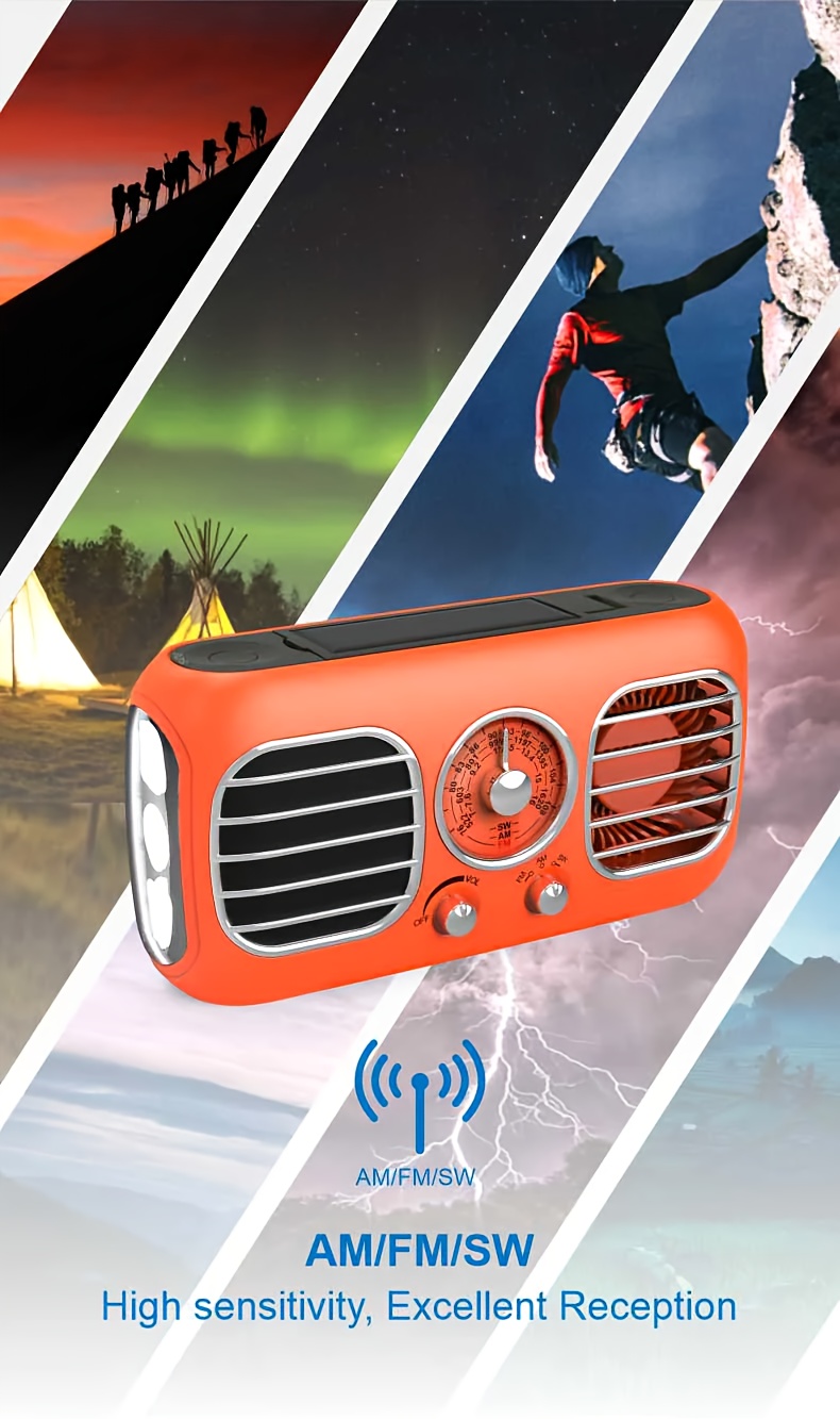 Radio Portatile A Manovella Mini Emergenza Am/fm/noaa - Temu Italy