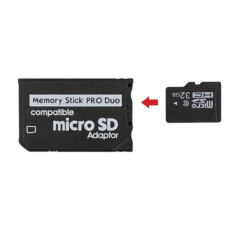 Adaptateur Micro SD pour lecteur de carte MS Pro Duo