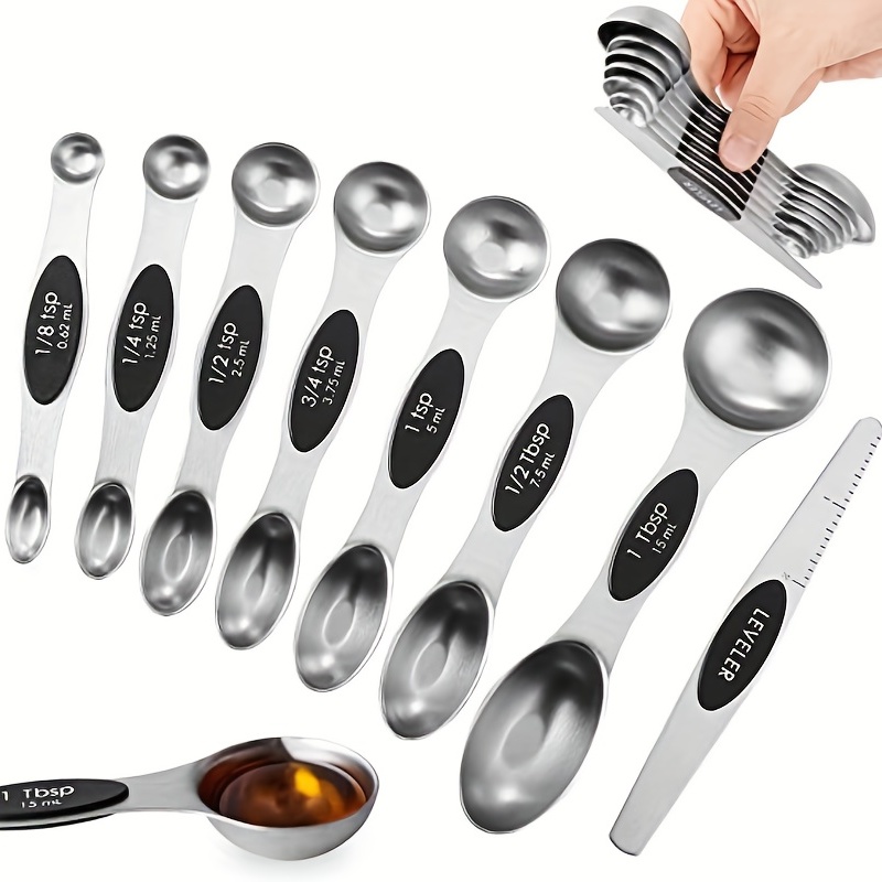 Measuring Spoons Set Includes 1 Tbsp Food Grade Stainless - Temu
