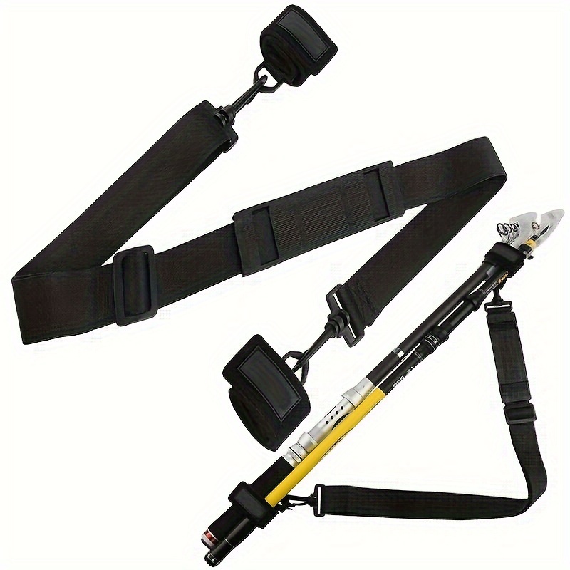 Adjustable Fishing Rod Carrying Belt Fishing Pole Shoulder - Temu