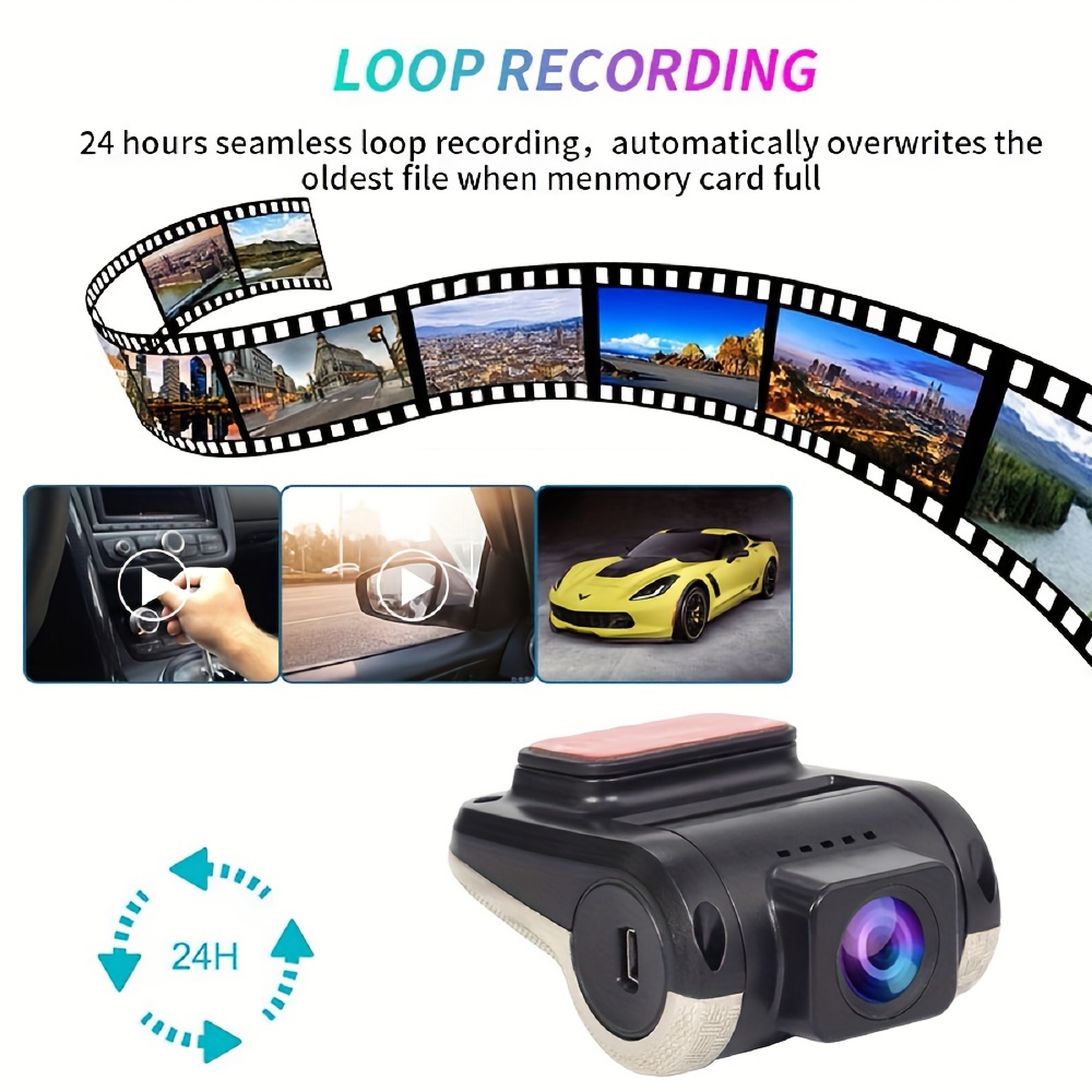 Wireless WiFi Hidden Car DVR Camera Dash Cam 1080p HD G-Sensor Video  Recorder 