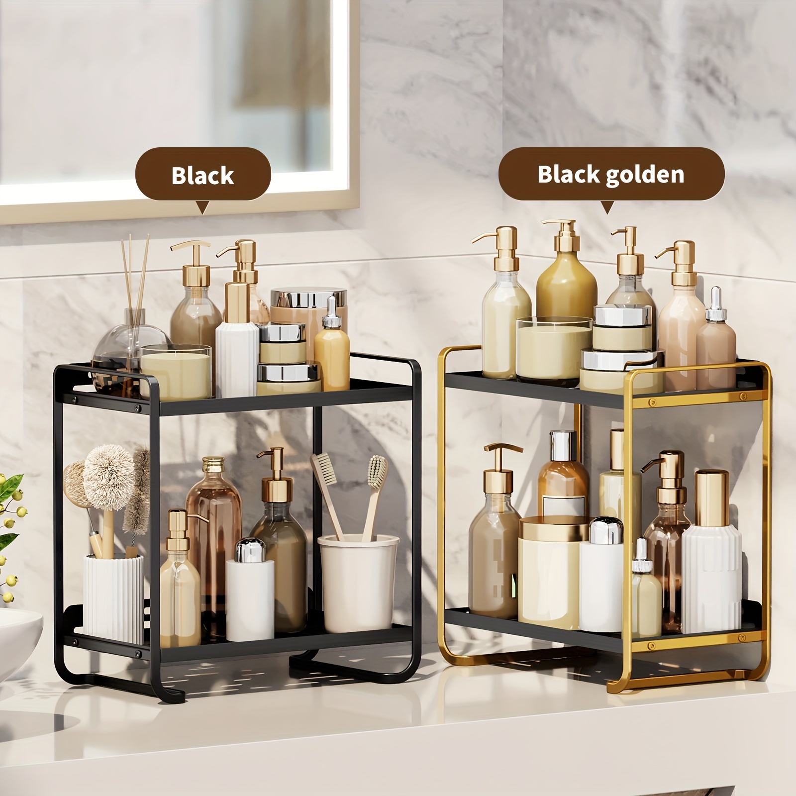 Bathroom Storage Rack Makeup Perfume Skincare Organizers - Temu Australia