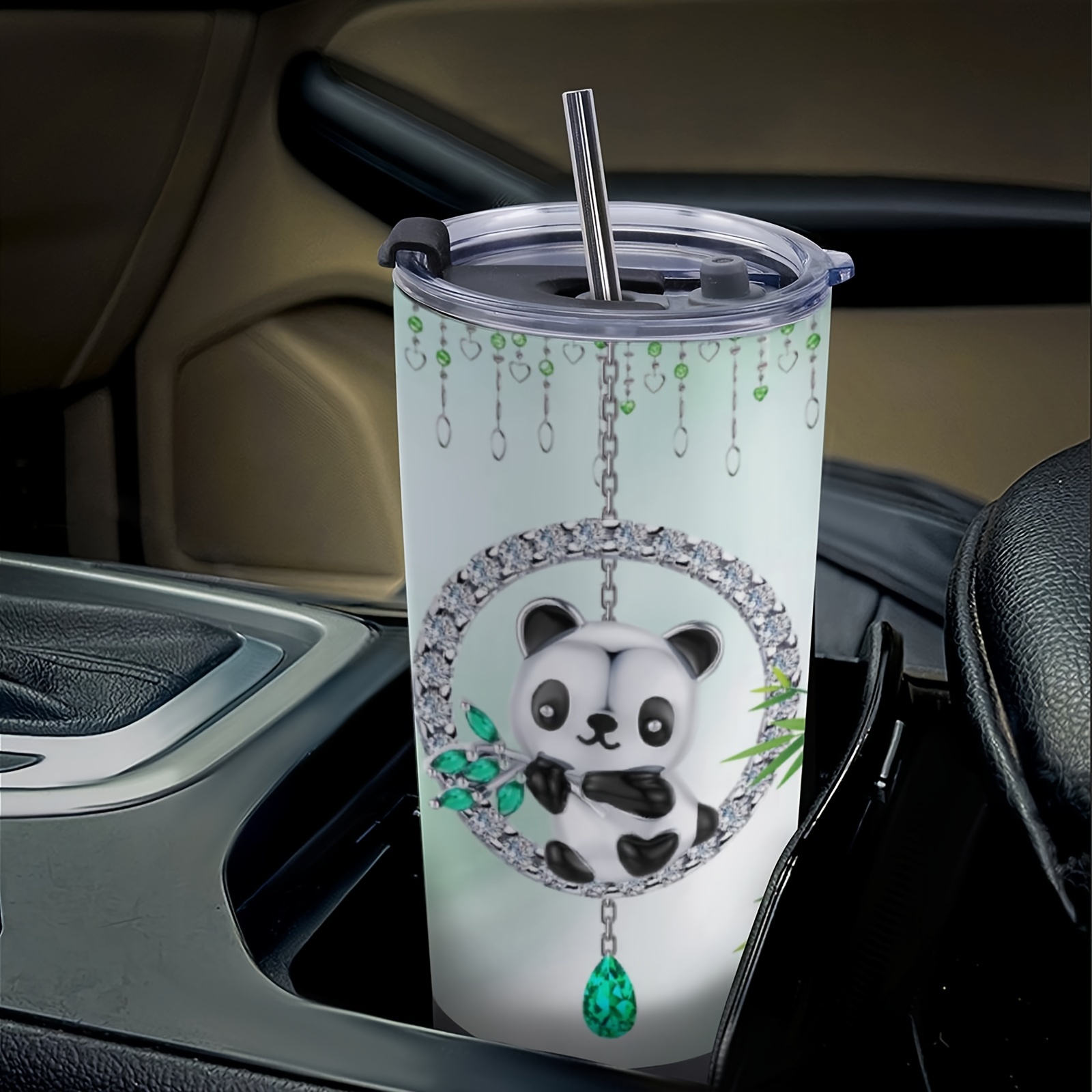 Cute Baby Panda 20 Oz Skinny Tumbler