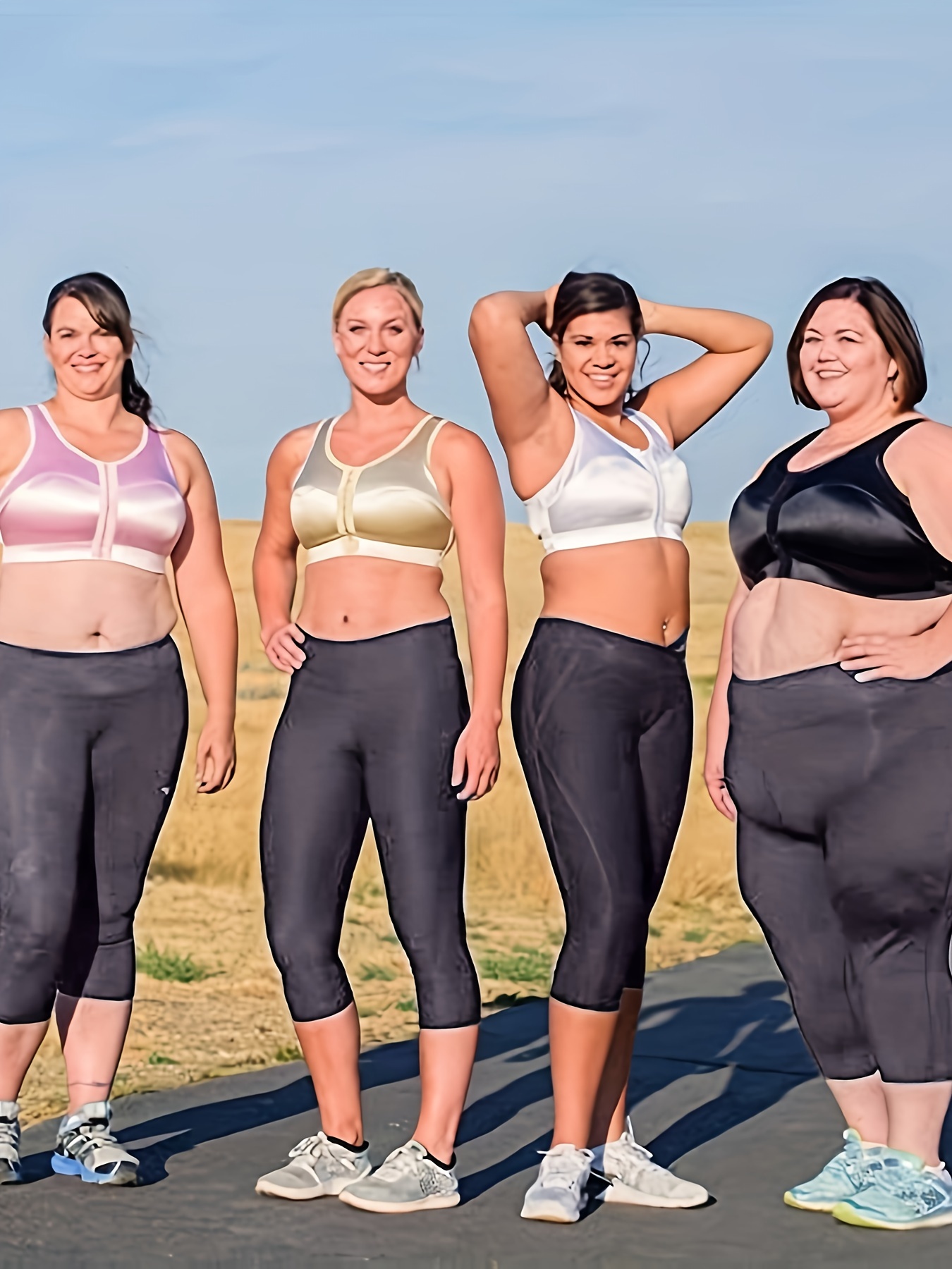 Plus Size Women's Athletic Leggings With Pockets