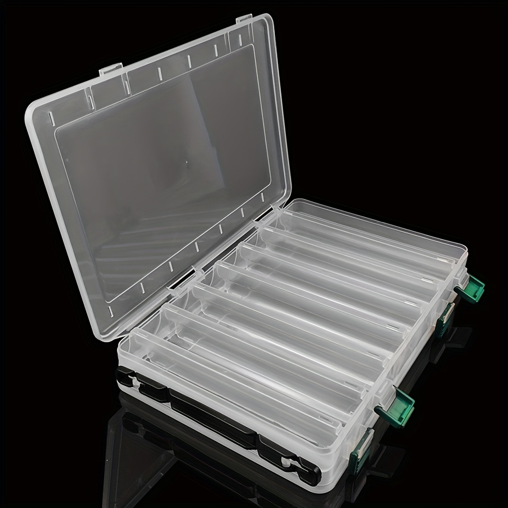 Clear Double Sided Fishing Tackle Boxes Fishing Lure - Temu, Clear Tackle  Box 