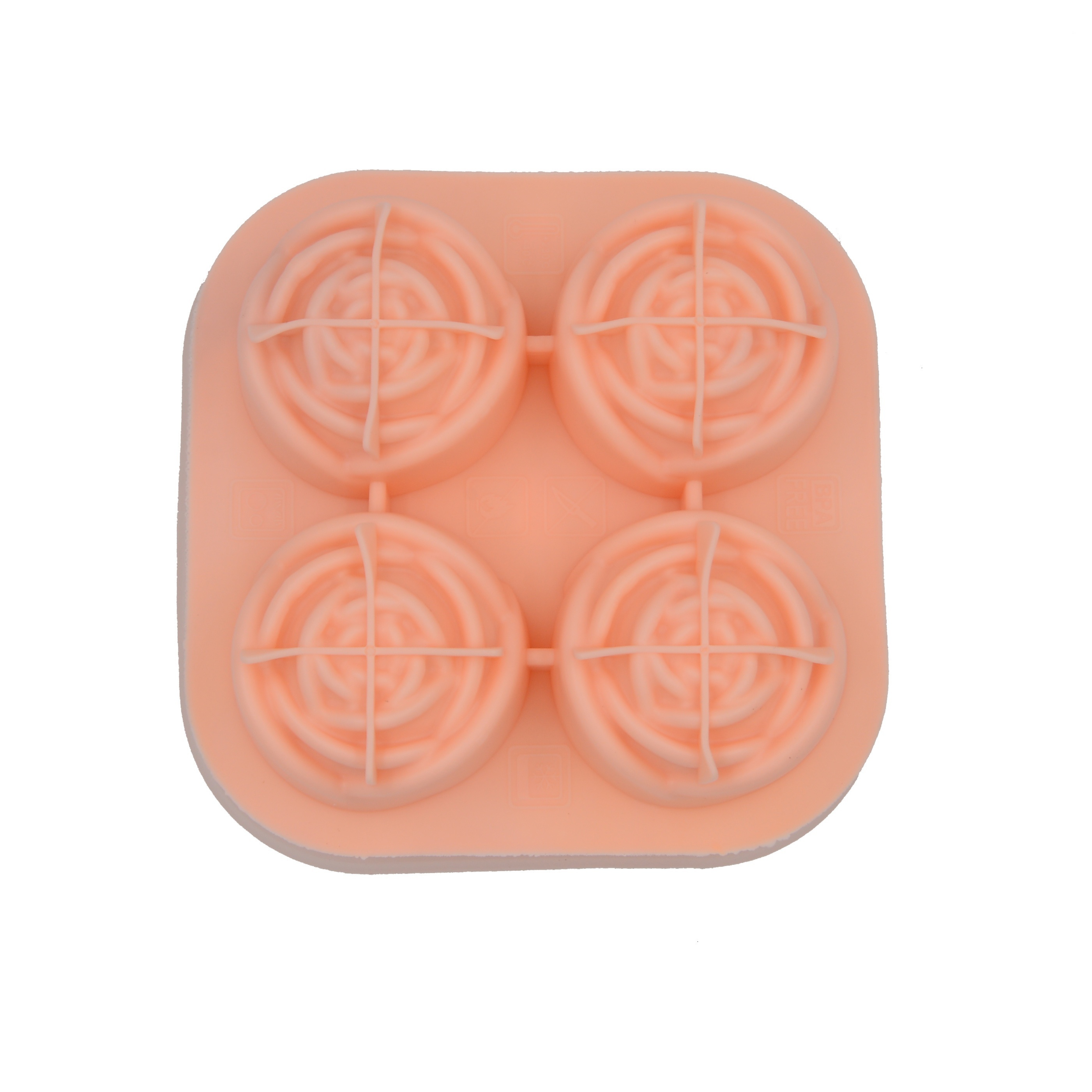 3d Rose Ice Cube Mold Square Round Simulation 100% Food - Temu