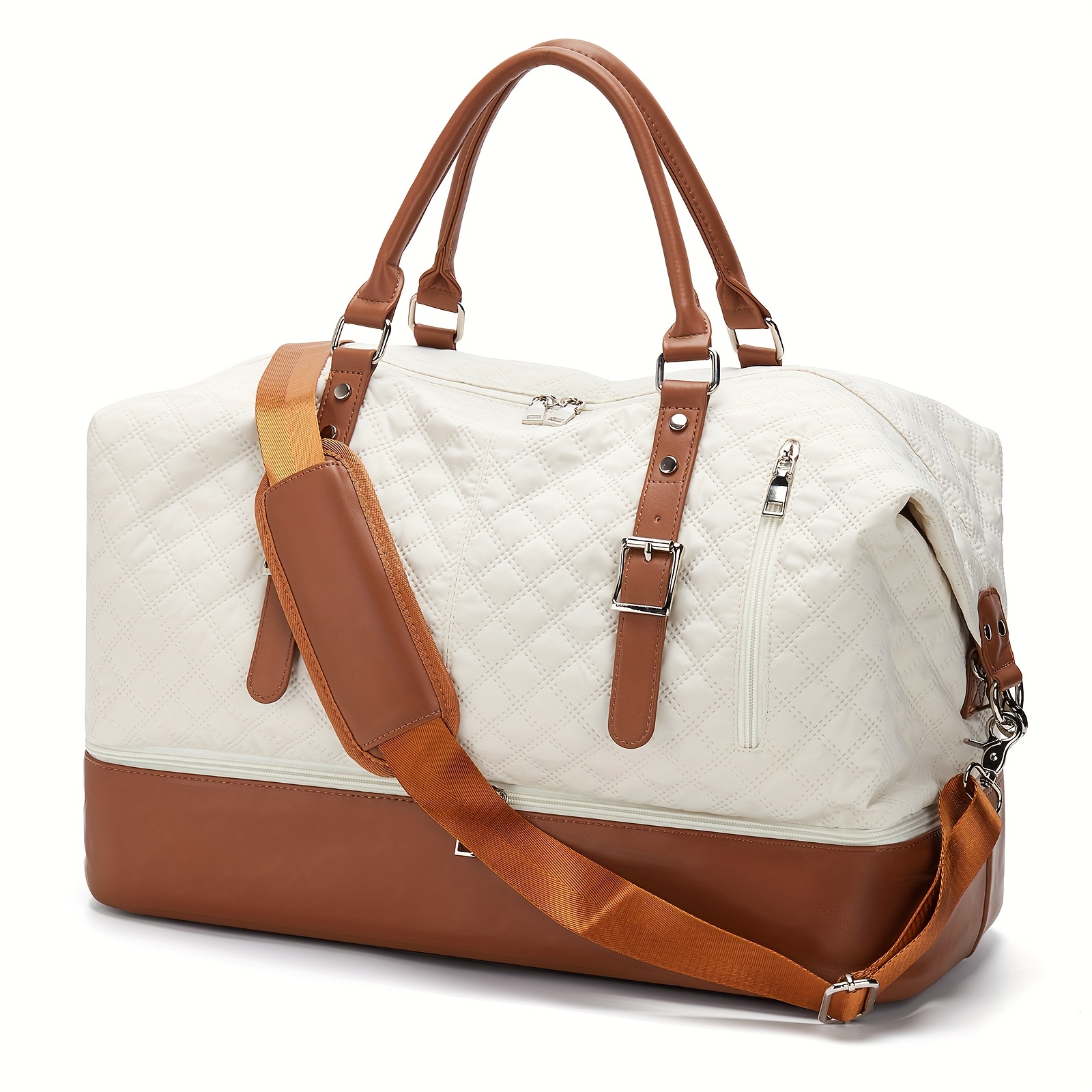 Women Large Duffle Bag Travel Gym Tote Overnight Bag Handbag