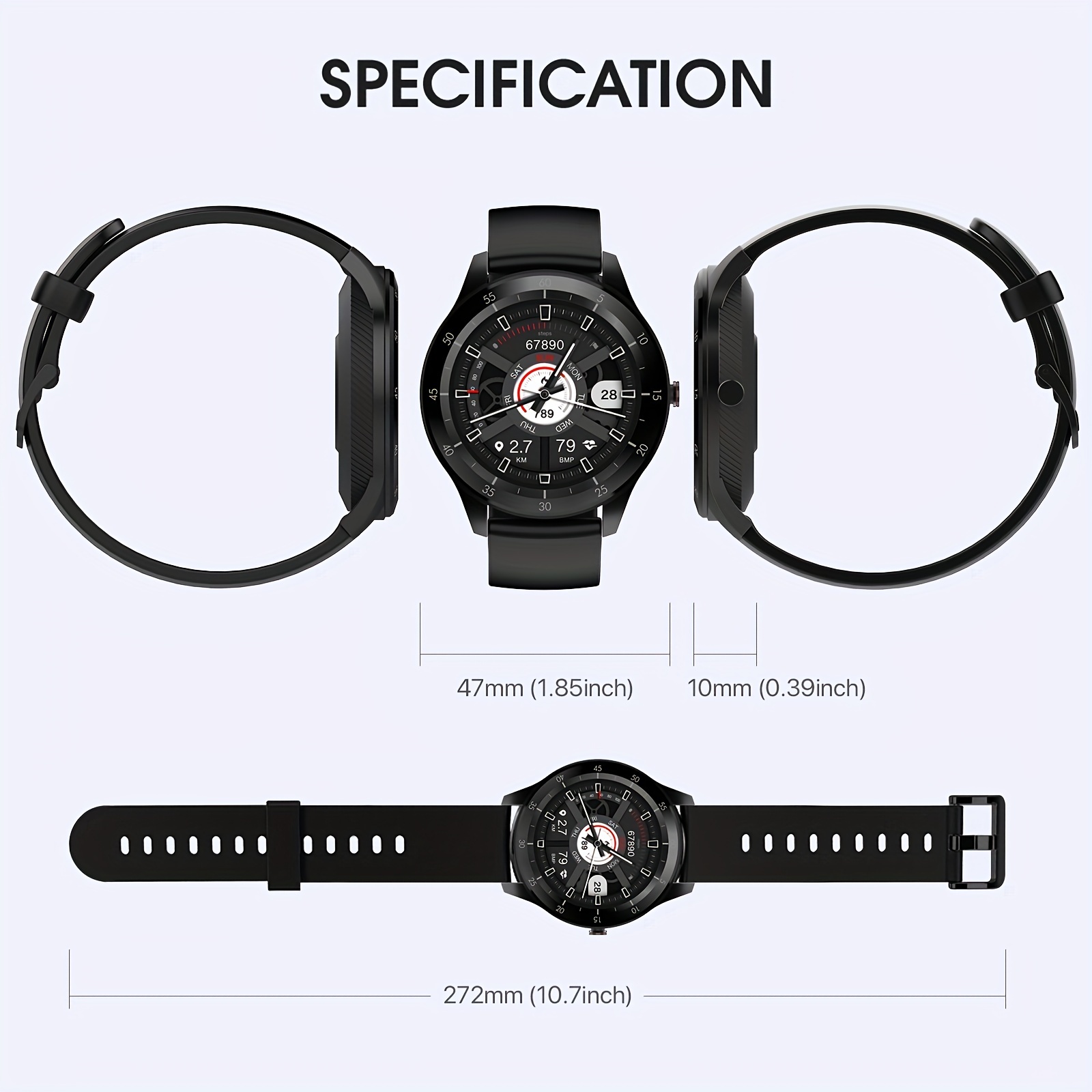 Smartwatch Hombres (contestando/haciendo Llamadas) Android/ - Temu Spain