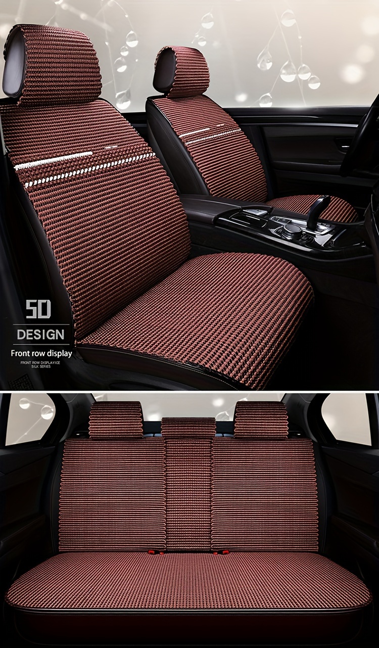 Coprisedile per auto in vera seta con protezione per schienale sedile  anteriore posteriore per auto cuscino
