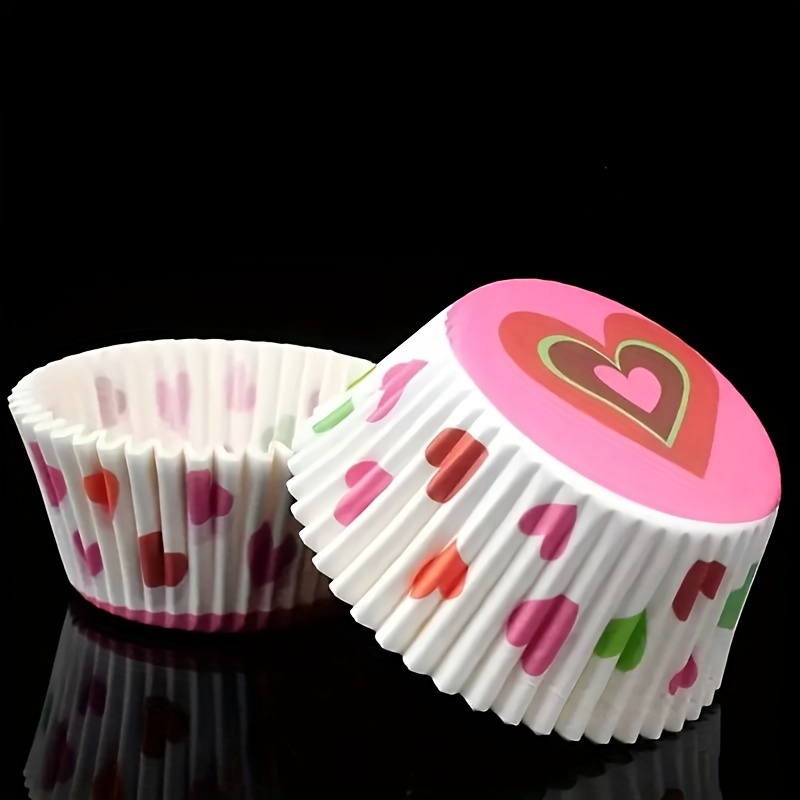 100pcs Random Muffin Cupcake Paper,Cupcake Liner Baking Muffin Box