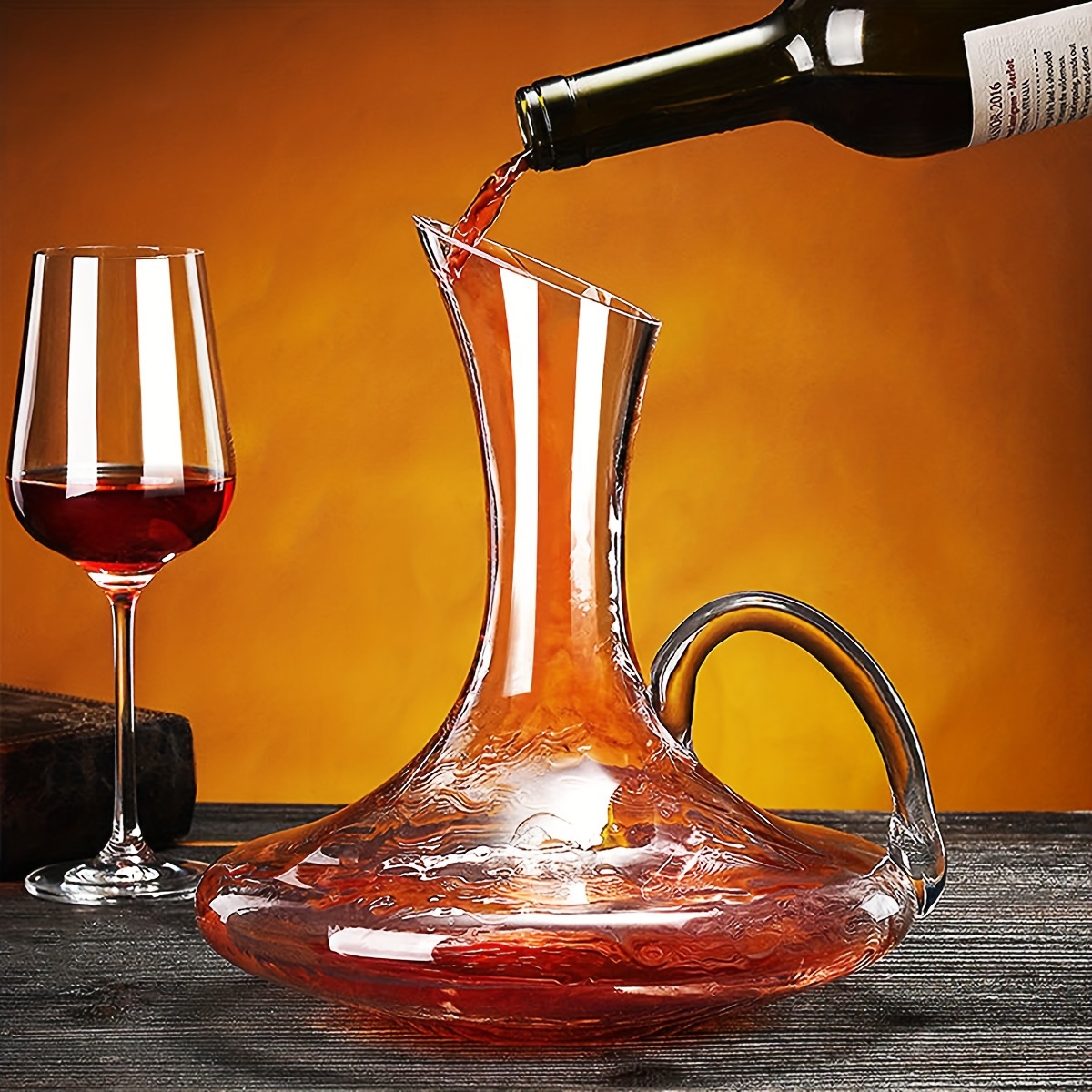 Slanted Mouth Water Pitcher Crystal Glass Wine Decanter Set Red Wine Carafe  - China Decanter and Glass Decanter price