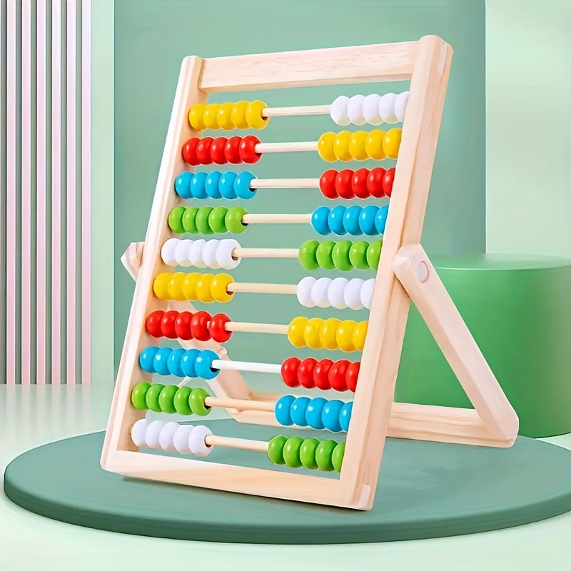1pc Abacus Beads Scacchiera Per Studenti Di 1-3th Grade, Strumenti