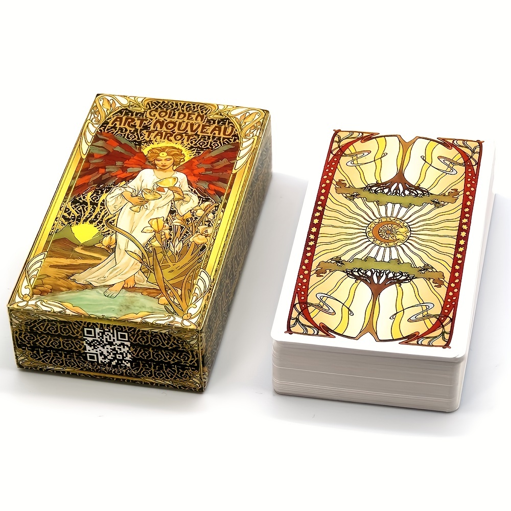 Spanish Golden Foil 12x7cm Tarot Deck Divination Cards for Beginners with  2-Languages Guidebook Toro Taro - AliExpress