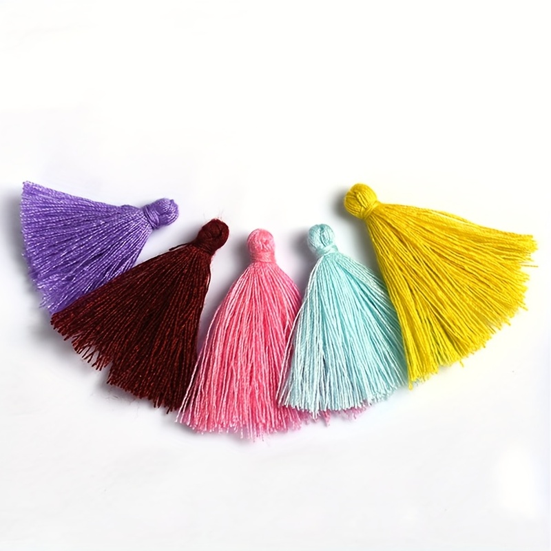 Mini Tassels Cotton Thread Colorful Small Tassels Clothes - Temu