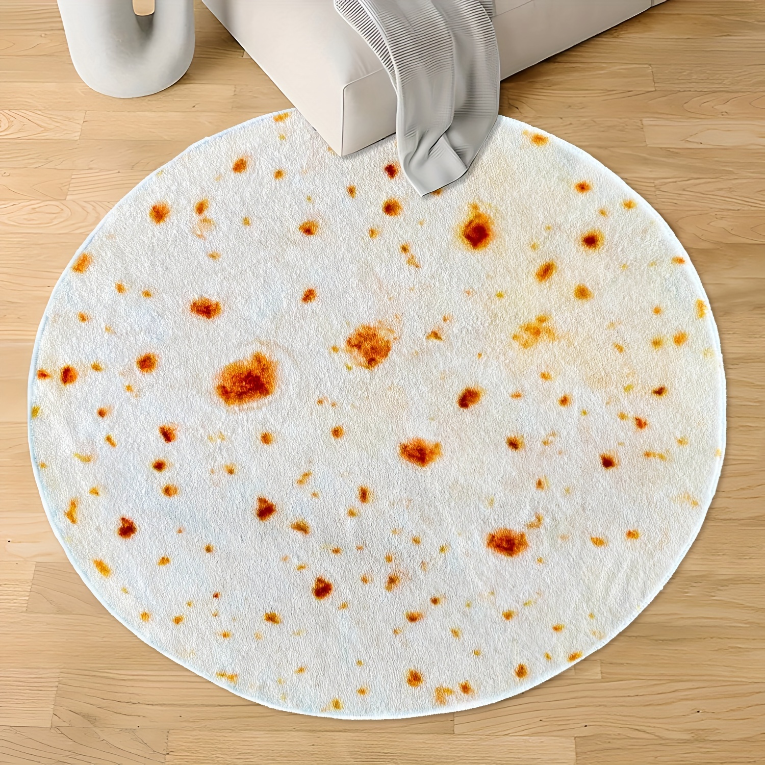 Tappeto Decorativo Soggiorno A Forma Tortilla Realistica - Temu Italy