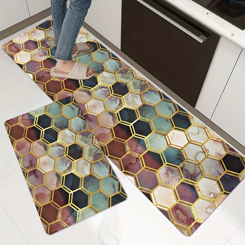 Soft Kitchen Mat Anti Slip Polyester Carpet Absorbent Bath Mat