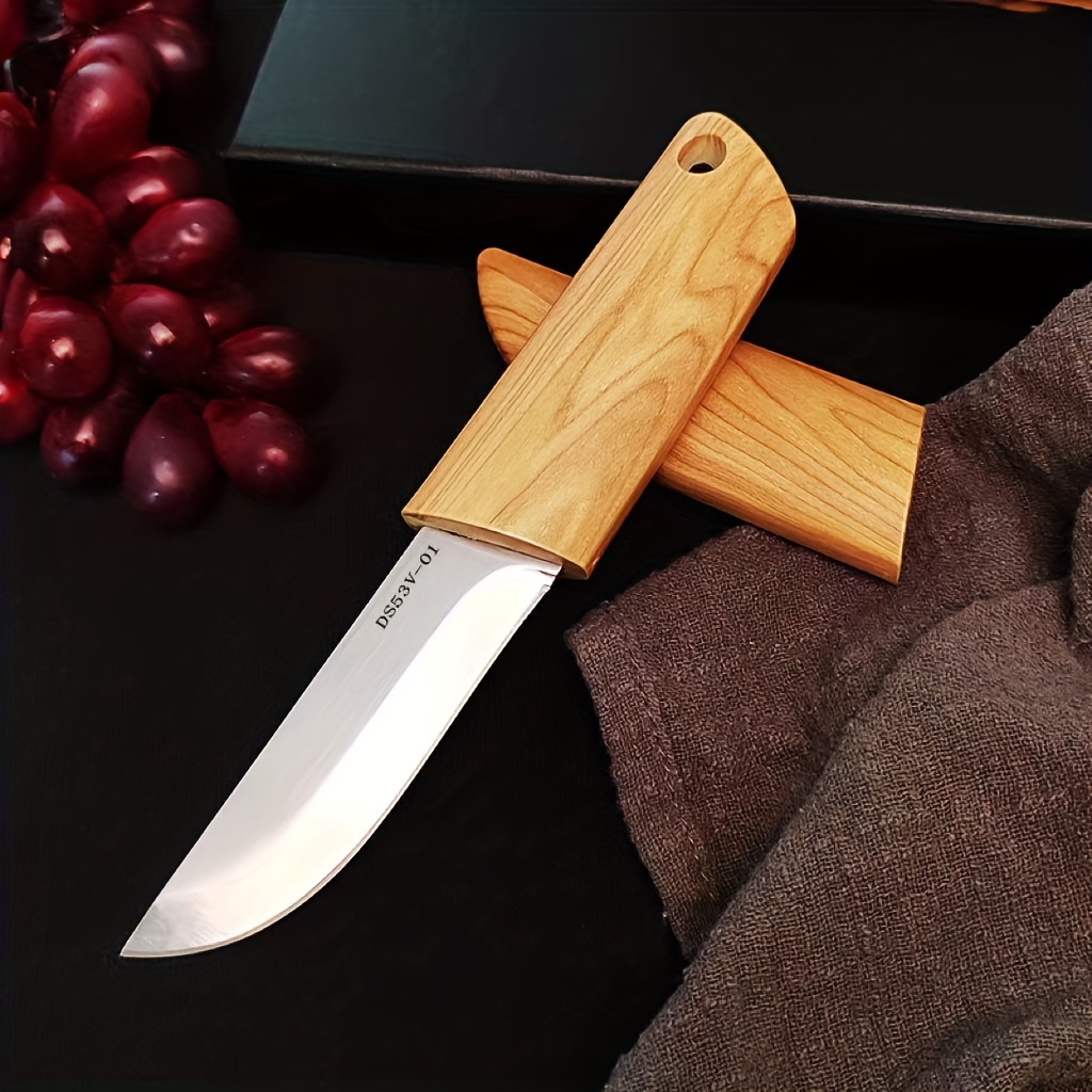 Cuchillo Táctico De Acero De Damasco - Temu