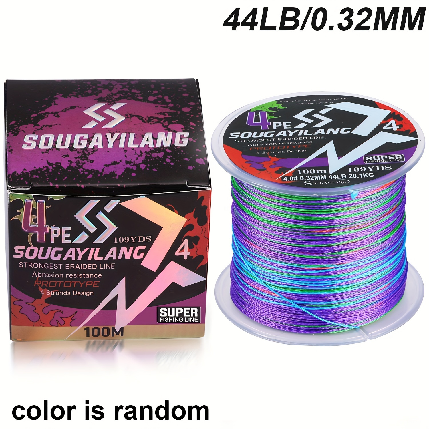 Fishing Line,100m Fishing Line Abrasion Braided Fishing Line