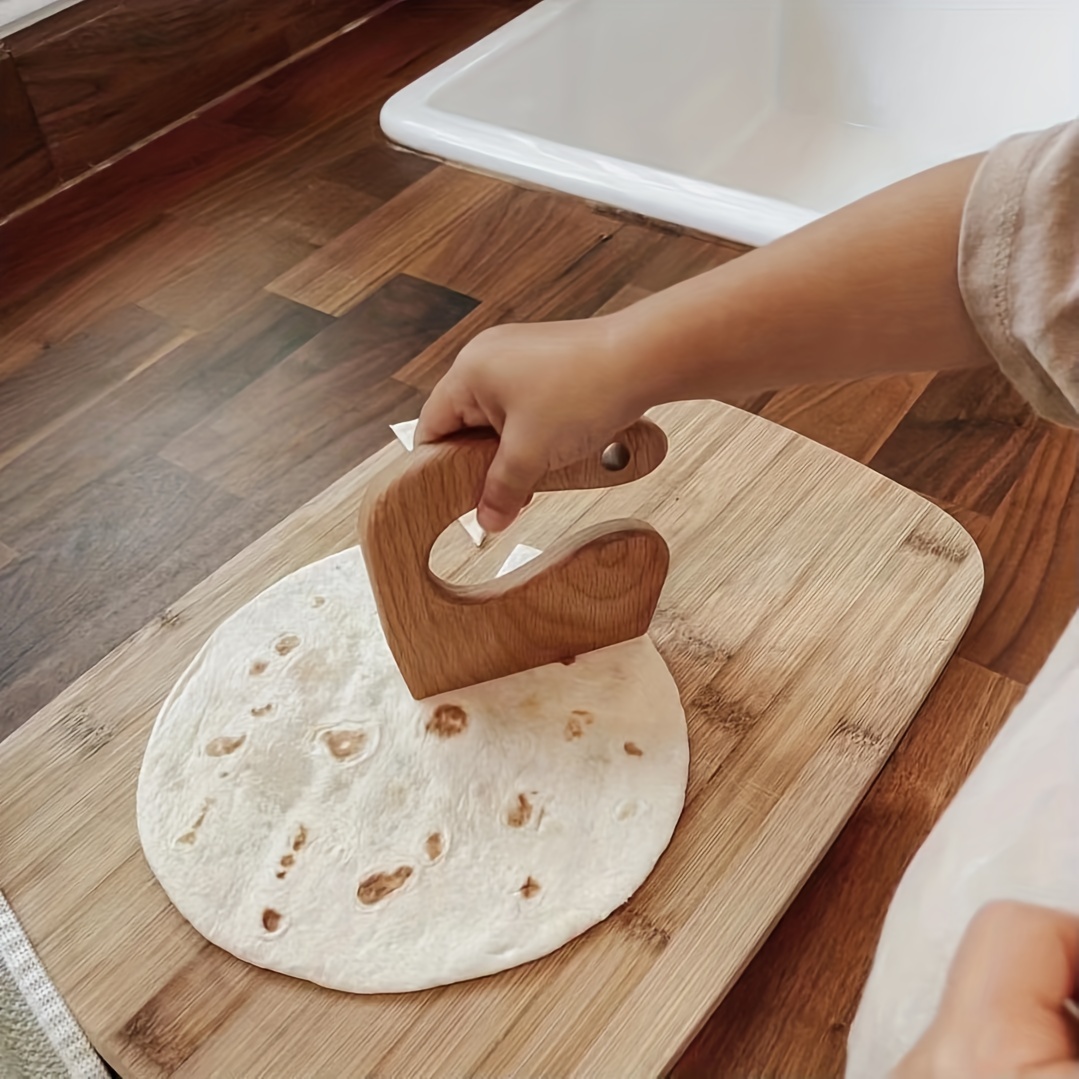 Wooden Safe Knife for Kids and Oak Cutting Board, Montessori Toddler Knife  and Board set